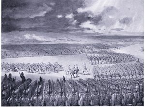 Porus Sándor támadására vár Kr.e. 326-ban